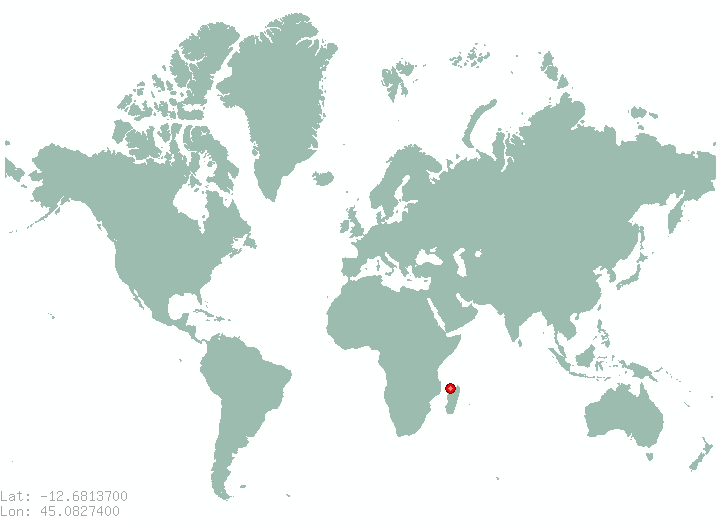 Mtsahara in world map
